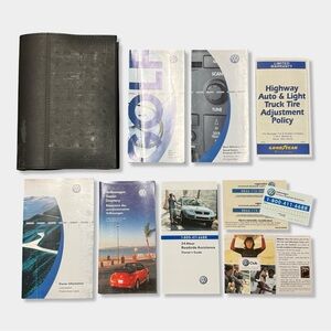 Volkswagen VW 2005 Golf GL 4 Door Hatchback Owners User Guide Manual & Case OEM